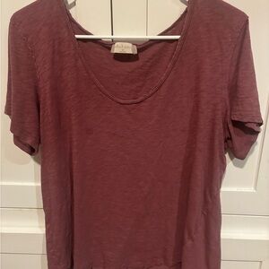 Altar'd State Women's Mauve Short Sleeve Tee